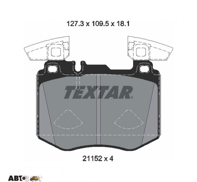 Тормозные колодки Textar 2115201, цена: 4 328 грн.