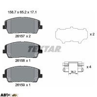 Тормозные колодки Textar 2615701