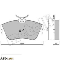 Тормозные колодки METELLI 22-0164-0