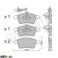 Гальмівні колодки METELLI 22-0263-1