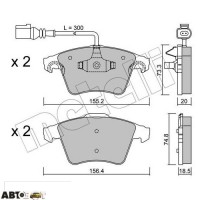 Гальмівні колодки METELLI 22-0552-2