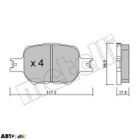 Гальмівні колодки METELLI 22-0614-0