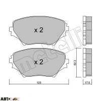 Тормозные колодки METELLI 22-0430-0