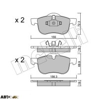 Тормозные колодки METELLI 22-0309-0