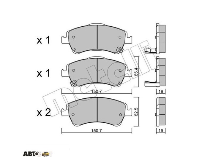 Тормозные колодки METELLI 22-0795-0, цена: 2 578 грн.
