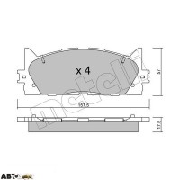 Гальмівні колодки METELLI 22-0882-0