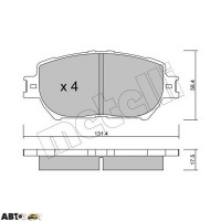 Гальмівні колодки METELLI 22-0751-0