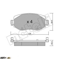 Гальмівні колодки METELLI 22-1110-0