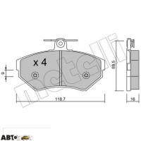 Тормозные колодки METELLI 22-0215-1