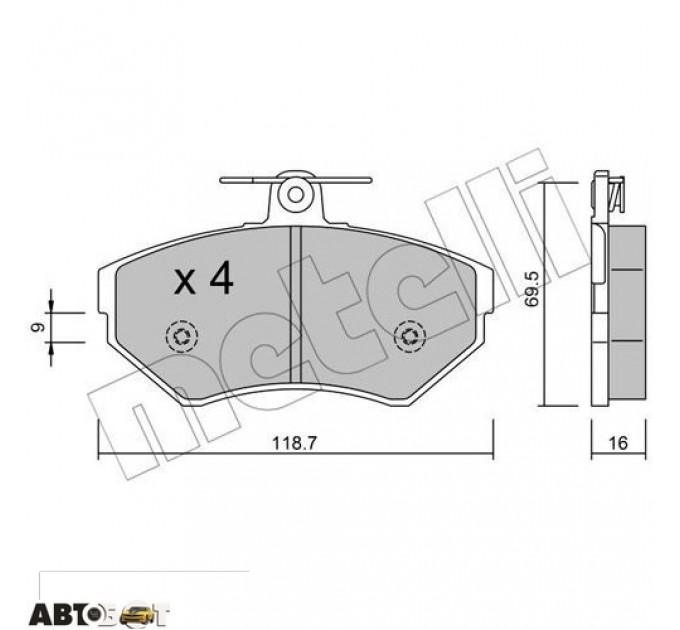 Тормозные колодки METELLI 22-0215-1, цена: 1 071 грн.