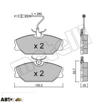 Тормозные колодки METELLI 22-0142-0