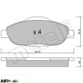 Тормозные колодки METELLI 22-0804-0, цена: 2 313 грн.