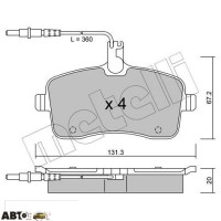 Тормозные колодки METELLI 22-0600-0