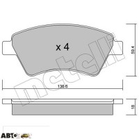 Тормозные колодки METELLI 22-0544-0