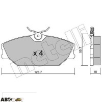 Гальмівні колодки METELLI 22-0142-2