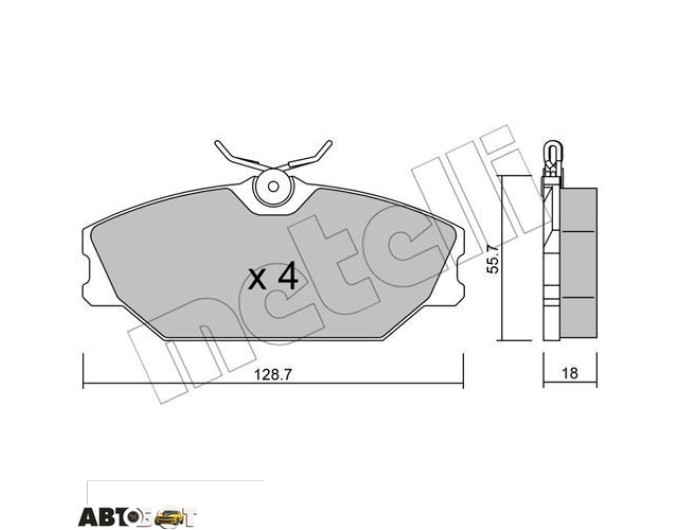 Гальмівні колодки METELLI 22-0142-2, ціна: 1 601 грн.