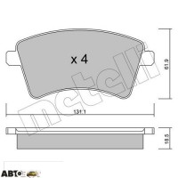 Тормозные колодки METELLI 22-0812-0