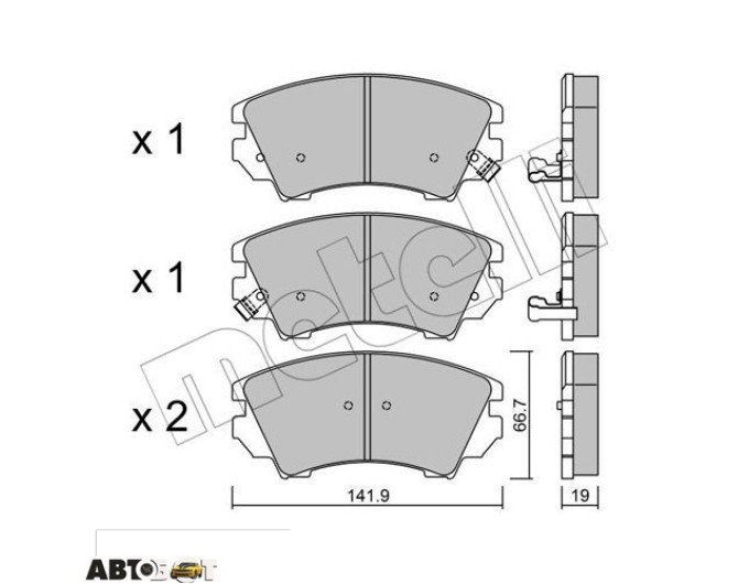 Тормозные колодки METELLI 22-0842-0, цена: 2 781 грн.