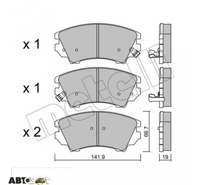 Тормозные колодки METELLI 22-0842-0, цена: 1 529 грн.