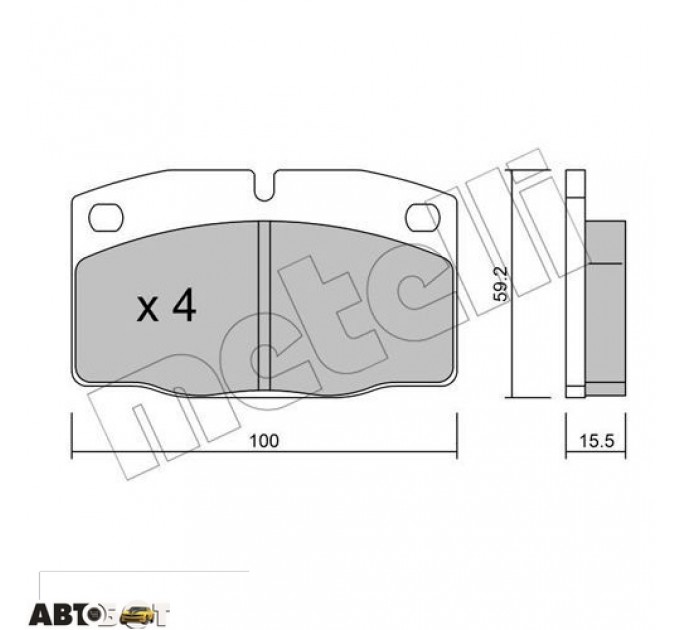 Тормозные колодки METELLI 22-0044-0, цена: 547 грн.