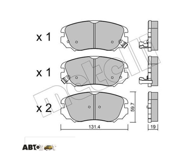 Тормозные колодки METELLI 22-0841-0, цена: 3 106 грн.