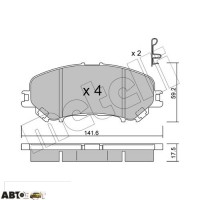 Гальмівні колодки METELLI 22-1010-1