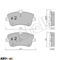 Тормозные колодки METELLI 22-0342-0, цена: 2 281 грн.
