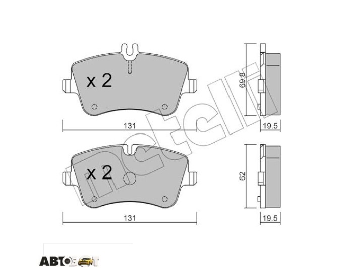 Тормозные колодки METELLI 22-0342-0, цена: 2 281 грн.