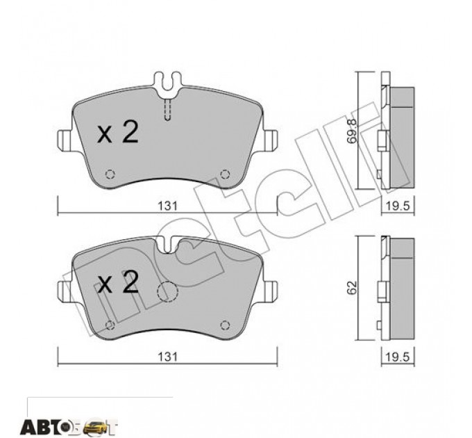 Тормозные колодки METELLI 22-0342-0, цена: 1 242 грн.