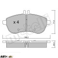 Тормозные колодки METELLI 22-0665-0, цена: 2 365 грн.