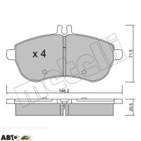 Гальмівні колодки METELLI 22-0665-0