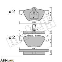 Тормозные колодки METELLI 22-0252-0