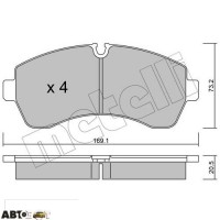 Тормозные колодки METELLI 22-0673-0