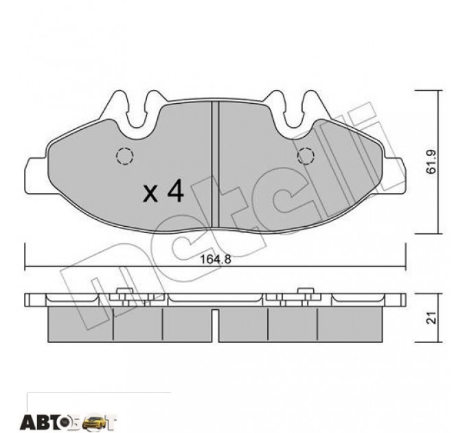 Тормозные колодки METELLI 22-0575-0, цена: 1 246 грн.