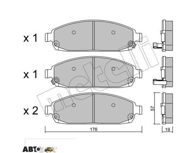 Тормозные колодки METELLI 22-0719-0, цена: 2 680 грн.