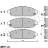 Тормозные колодки METELLI 22-0719-0, цена: 1 459 грн.