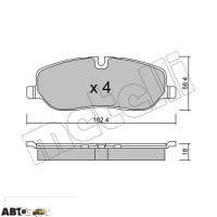 Тормозные колодки METELLI 22-0693-0