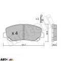 Тормозные колодки METELLI 22-0969-0, цена: 2 462 грн.