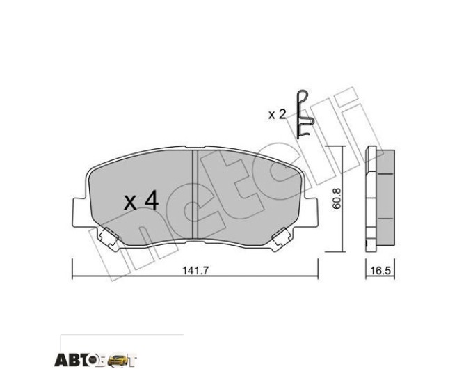Тормозные колодки METELLI 22-0969-0, цена: 2 462 грн.