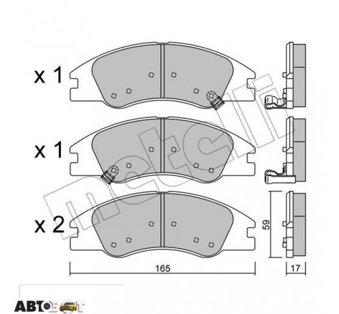 Тормозные колодки METELLI 22-0630-0, цена: 1 252 грн.