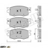 Тормозные колодки METELLI 22-0724-0, цена: 1 081 грн.