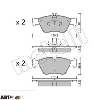 Тормозные колодки METELLI 22-0219-0