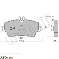 Гальмівні колодки METELLI 22-0310-0