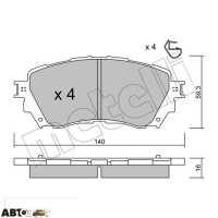 Тормозные колодки METELLI 22-0994-0