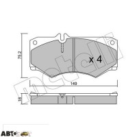 Тормозные колодки METELLI 22-0014-0