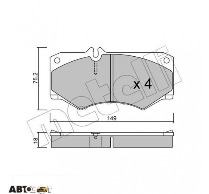 Тормозные колодки METELLI 22-0014-0, цена: 1 029 грн.