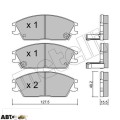 Тормозные колодки METELLI 22-0081-1, цена: 1 630 грн.