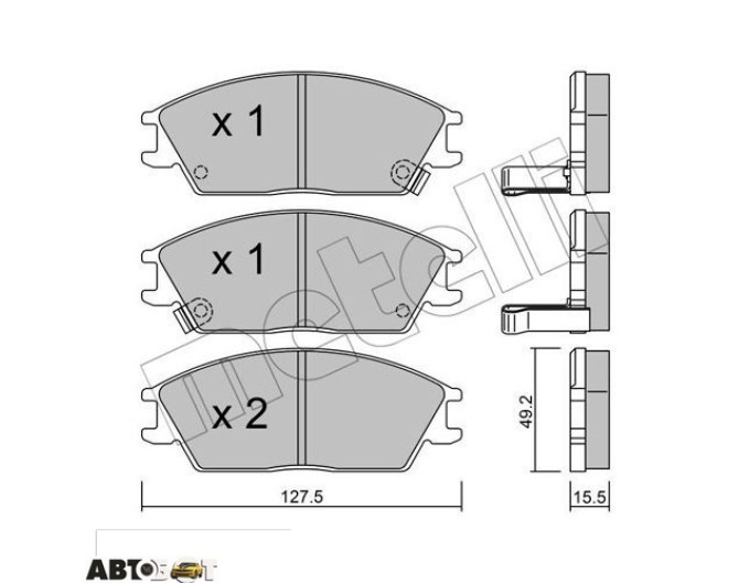 Тормозные колодки METELLI 22-0081-1, цена: 1 630 грн.