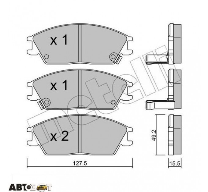 Тормозные колодки METELLI 22-0081-1, цена: 888 грн.