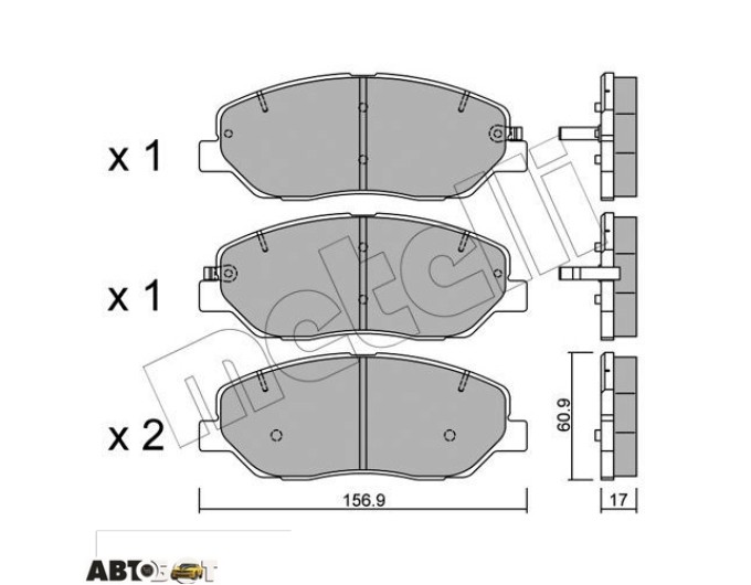 Тормозные колодки METELLI 22-0787-0, цена: 2 405 грн.